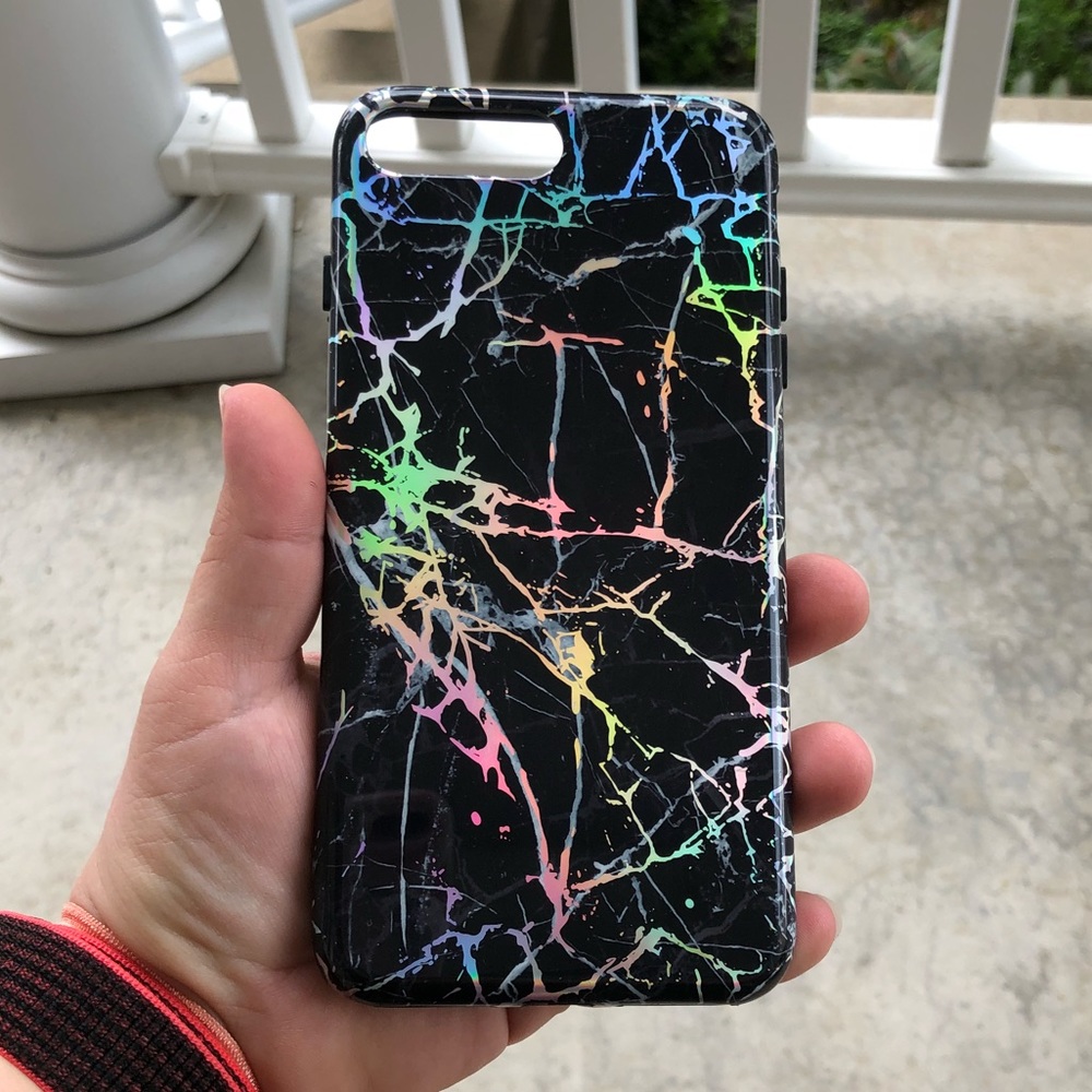 Holo Black Marble iPhone 7/8 Plus *Velvet Caviar*